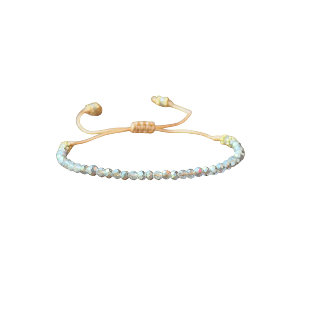 Friendship Crystal Silver Bracelet