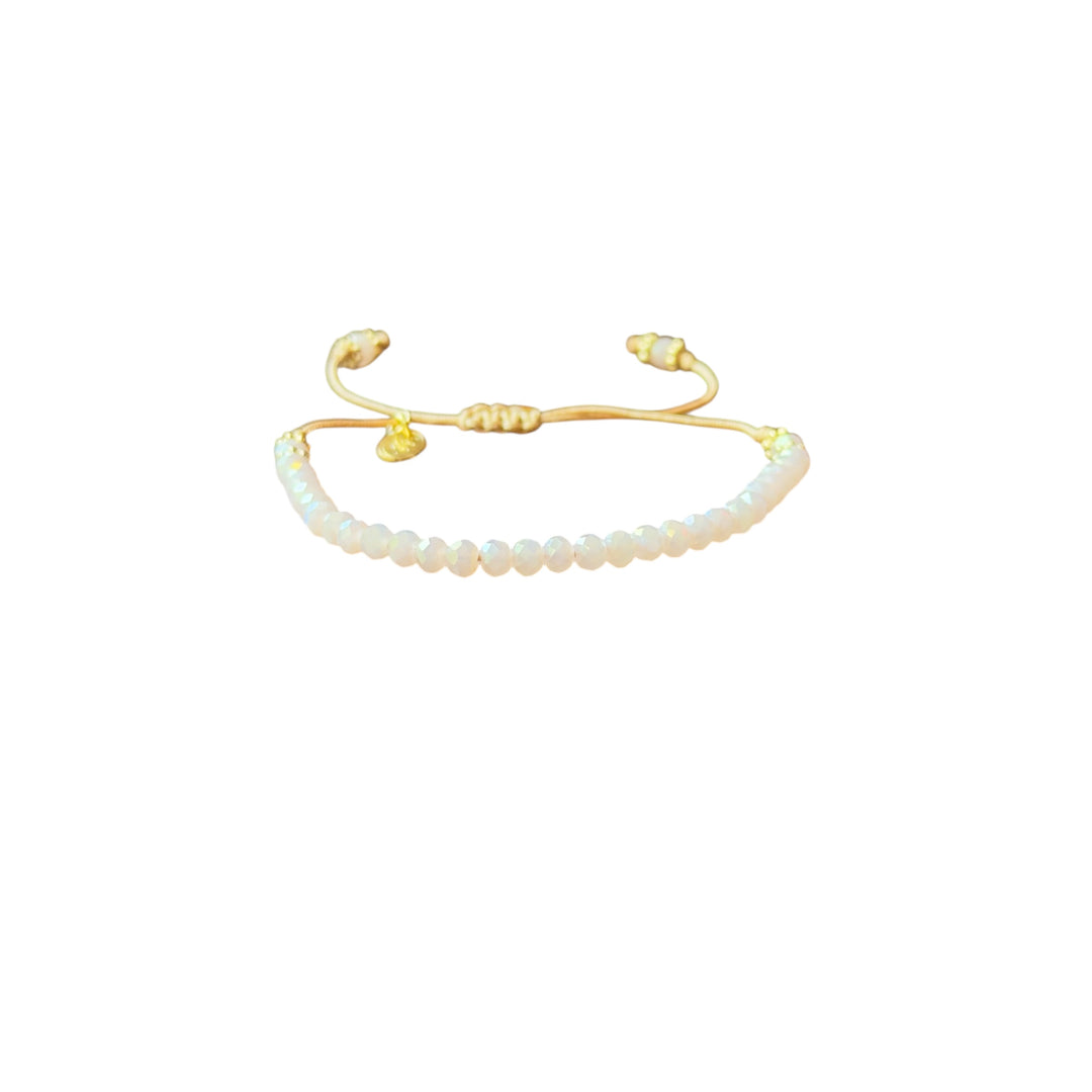 Friendship Dusty Pink Crystal Bracelet