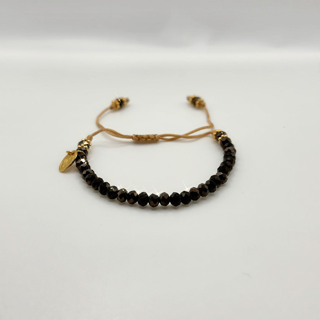 Friendship Crystal Dark Chocolate Brown Bracelet