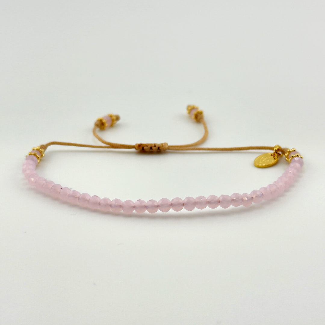 Friendship Milk Shake Rose Crystal Bracelet