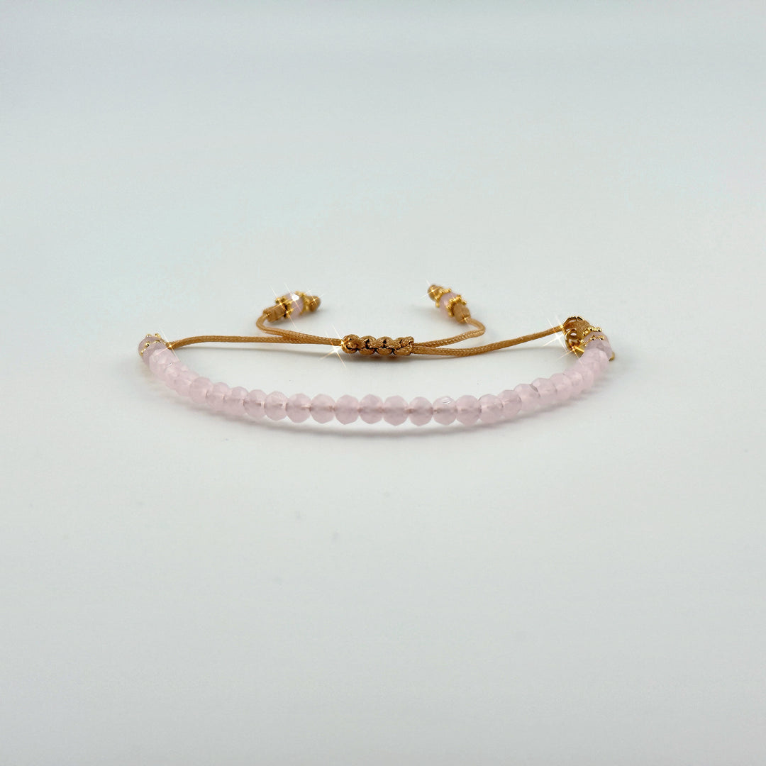 Friendship Peace Cream Crystal Bracelet