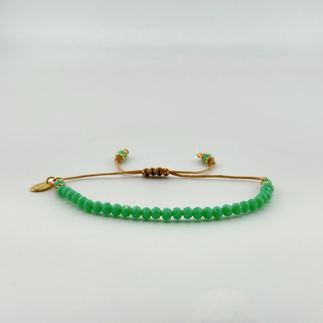 Friendship Crystal Gum Green Bracelet