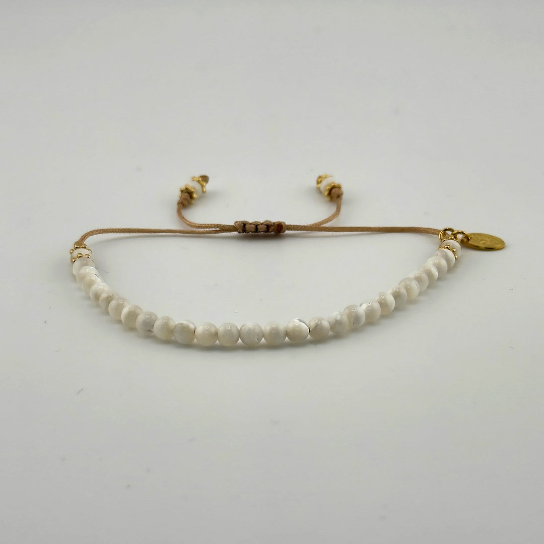Friendship Natural White Stone Bracelet
