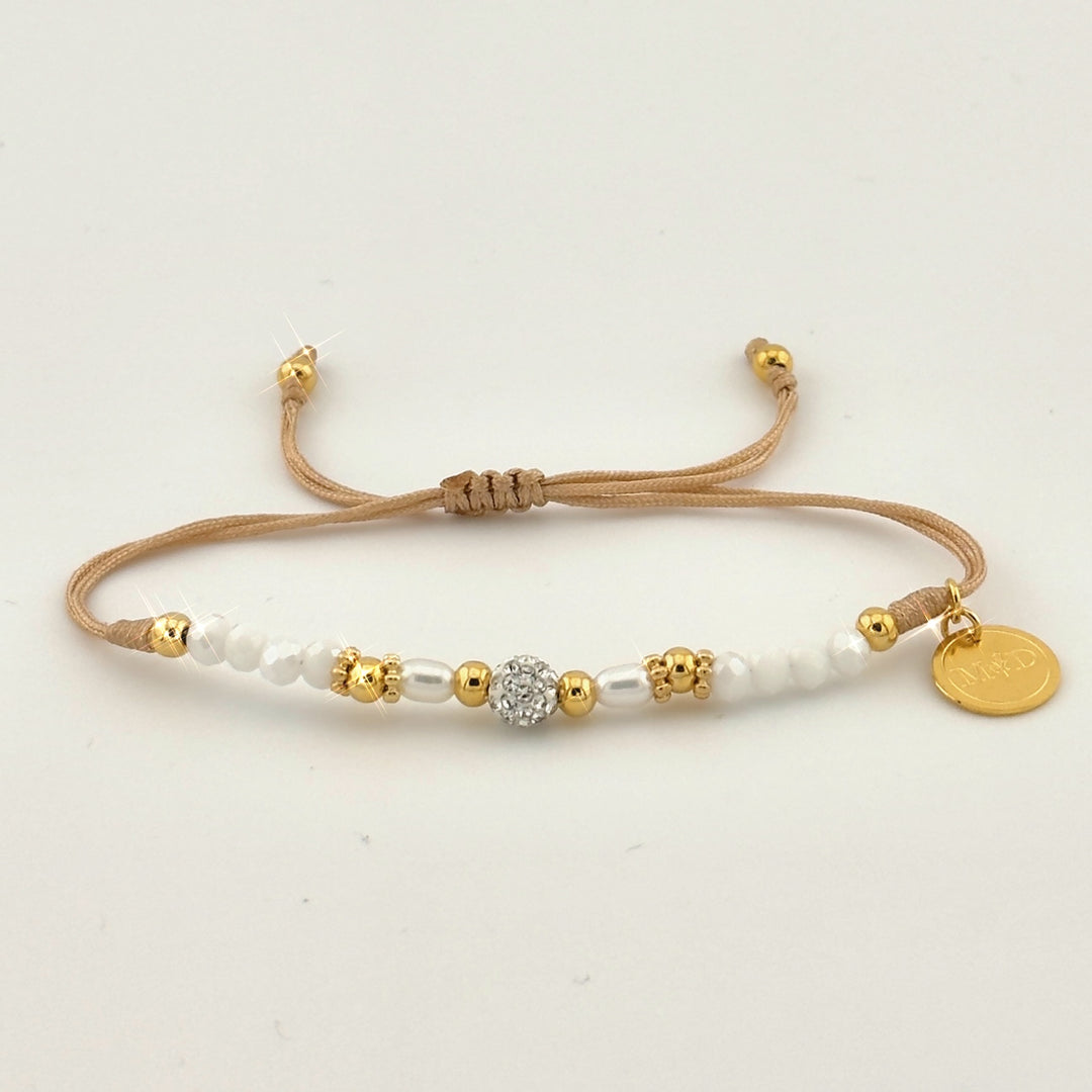M&D Icy White Crystal Bracelet