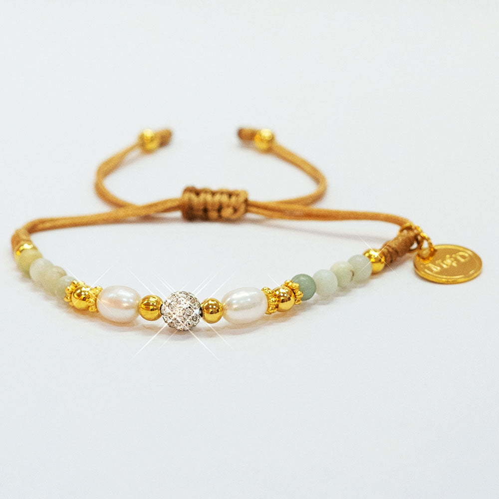 Mother and Daughter Ammonite Natural Stone Bracelet