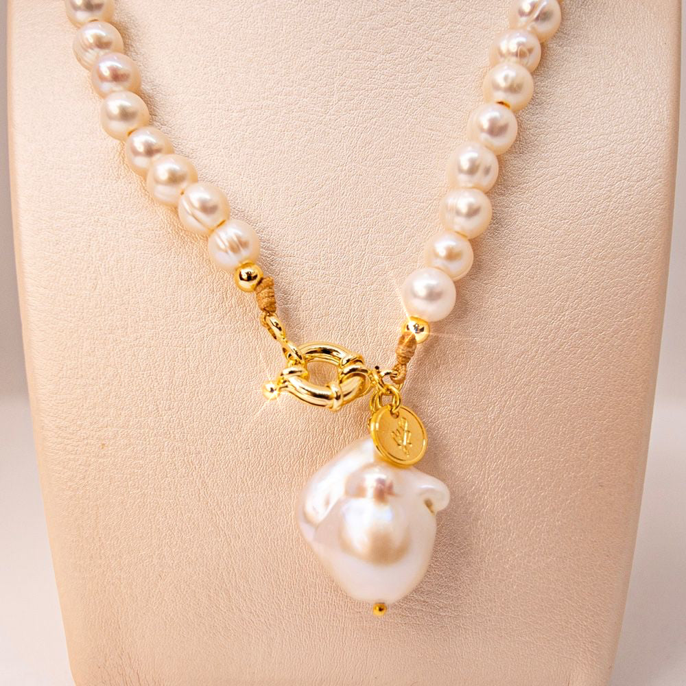 Necklace Fresh Water Pearl Trendy