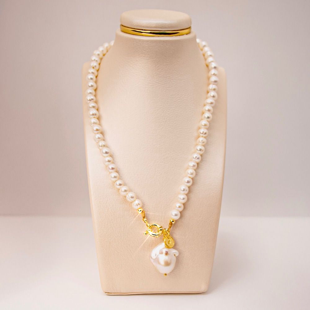 Necklace Fresh Water Pearl Trendy