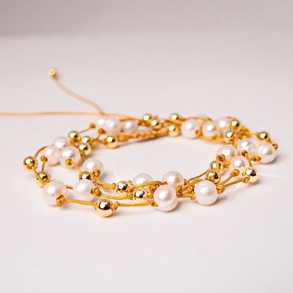 Long Fresh Water Pearl Gold Filled Necklace