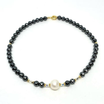 Navy The Crown Necklace